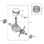 Crankshaft/Piston Assembly for Honda GX25T (GCAPT) Engines