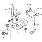 Fuel Tank (Horizontal Type) Assembly for Honda GX31 (GCAG) Engines