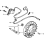 Flywheel/Ignition Coil (Horizontal Type) Assembly for Honda GX31 (GCAG) Engines