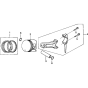 Piston Assembly for Honda GX340K1 (GDAE) Engines