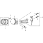 Piston Assembly for Honda GX340T1 (GCAWT) Engines