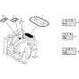 Label for Honda GX360K1 (GA01) Engines up to S/N 1360554