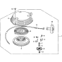 Recoil Starter -3 Assembly for Honda GXV160H2 Engines