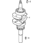 Crankshaft Assembly for Honda GXV57 (GJALM) Engine