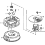 Flywheel Assembly for Honda GXV670 (GJAH) Engines.