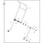 Folding Handle Assembly for Belle PCLX 13/33 Forward Plate Compactor