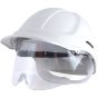 Scott HC600 Vented Safety Helmet C/W HXSpec Eye shield EN166 Grade B White