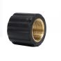 End K - Knurled M22f Plastic Nut - Brass Thread - V-TUF Pressure Washer Parts - HFMK22