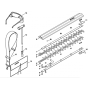 Blade, Tools Assembly for Stihl HL100 Long Reach Hedgetrimmers