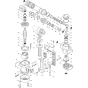 Main Assembly for Makita HM0810 Demolition Hammer Drill