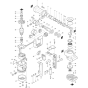 Main Assembly for Makita HM1200K Demolition Hammer Drill