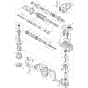 Main Assembly for Makita HM1214C Demolition Hammer Drill