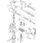 Main Assembly for Makita HM1304B Demolition Hammer Drill