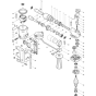 Main Assembly for Makita HR1800 Rotary Hammer Drill