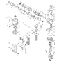 Main Assembly for Makita HR2510 Rotary Hammer Drill