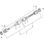 Shaft/ Joint Assembly for Honda HRD535 MEM Pro Lawnmower