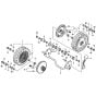 Rear Wheel - Self Propelled for Honda HRG415C2 (IZY) - SDEE/A Lawn Mower