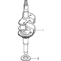 Crankshaft Assembly for Honda HRG415 PDE (IZY) Lawnmower