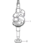 Crankshaft Assembly for Honda HRG415 SD (IZY) Lawnmower