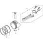 Piston and Connecting Rod Assembly for Honda HRG415 SD (IZY) Lawnmower