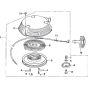 Recoil Starter Assembly for Honda HRH536 Pro Lawnmower