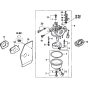 Carburettor Assembly for Honda HRH536 Pro Lawnmower