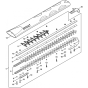 Stihl HSA94T Hedgecutter 750mm Cutter Bar Assembly