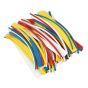 Heat Shrink Tubing Mixed Colours 200mm 100pc Sealey Part No. HST200MC