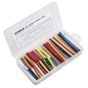 Heat Shrink Tubing Assortment 180pc 50 & 100mm Mixed Colours Sealey Part No. HST501MC