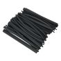 Heat Shrink Tubing Assortment 72pc Black Adhesive Lined 200mm Sealey Part No. HSTAL72B