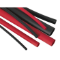 Heat Shrink Tubing Assortment 72pc Black & Red Adhesive Lined 200mm Sealey Part No. HSTAL72BR