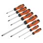 Screwdriver Set 8pc Hi-Vis Orange Sealey Part No. HV003