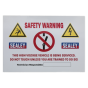 Hybrid/Electric Vehicle Warning Sign Sealey Part No. HYBRIDSIGN