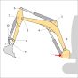 Position 1 Bush for JCB 15C-1 Mini Excavators - Replaces 400/E8899