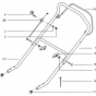 Handle and Controls Assembly for Husqvarna Jet 48 Consumer Lawn Mower