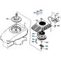 Recoil Starter Assembly for Kubota W5019-PC Mower