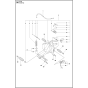 Fuel Tank Assembly for Husqvarna K1250 Rail Disc Cutters