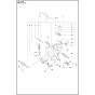 Fuel Tank Assembly for Husqvarna K1260 Rail Disc Cutters