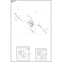 Carburetor Details Assembly for Husqvarna K1270 Disc Cutters