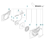 Starter Assembly for Husqvarna K1270 II