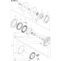 Gears Assembly for Husqvarna K3000 Disc Cutters