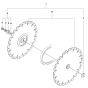 Cutting Blade Assembly for Husqvarna K3000 Cut N Break Disc Cutters