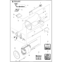 Motor Housing Assembly for Husqvarna K3000 Cut N Break Disc Cutters