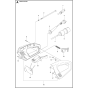 Handle Assembly for Husqvarna K3000 Electric Disc Cutters