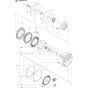 Gears Assembly for Husqvarna K3000 Electric Disc Cutters