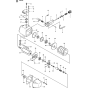 Air Motor Assembly for Husqvarna K40 Disc Cutters