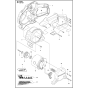 Motor Assembly for Husqvarna K6500 Disc Cutters