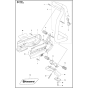 Handle Assembly for Husqvarna K6500 Disc Cutters