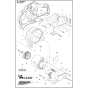 Motor Assembly for Husqvarna K6500 Ring Disc Cutters