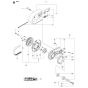 Belt Guard & Pulley Assembly for Husqvarna K750 Disc Cutters